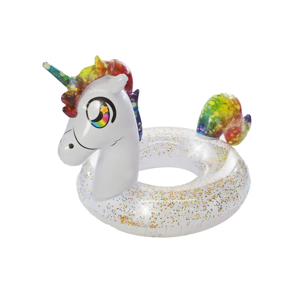 [PCL1801-UNI] GLITTER ANIMALS POOL TUBE 48" - GLITTER UNICORN