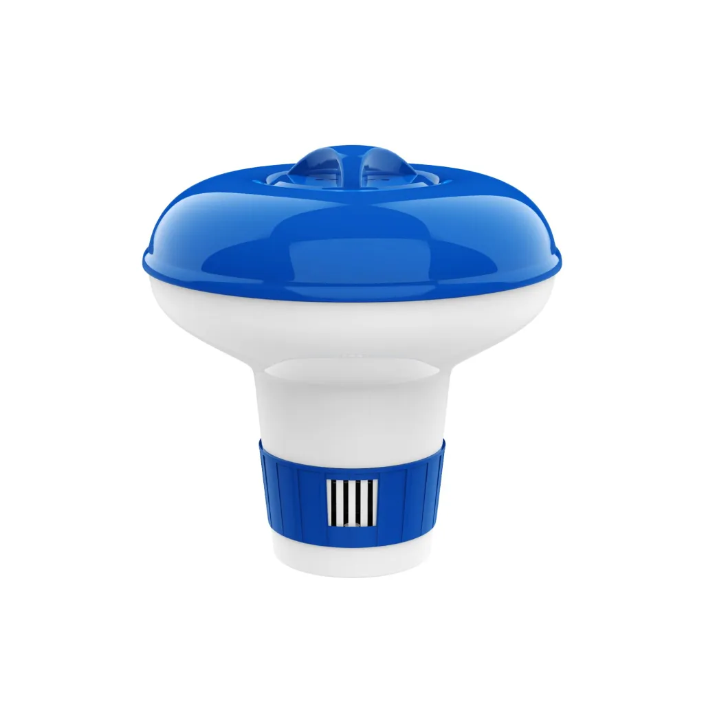 [PSL-45-5100] 5" BLUE WHT FLOATING CHLORINE DISPENSER FOR 1" TAB